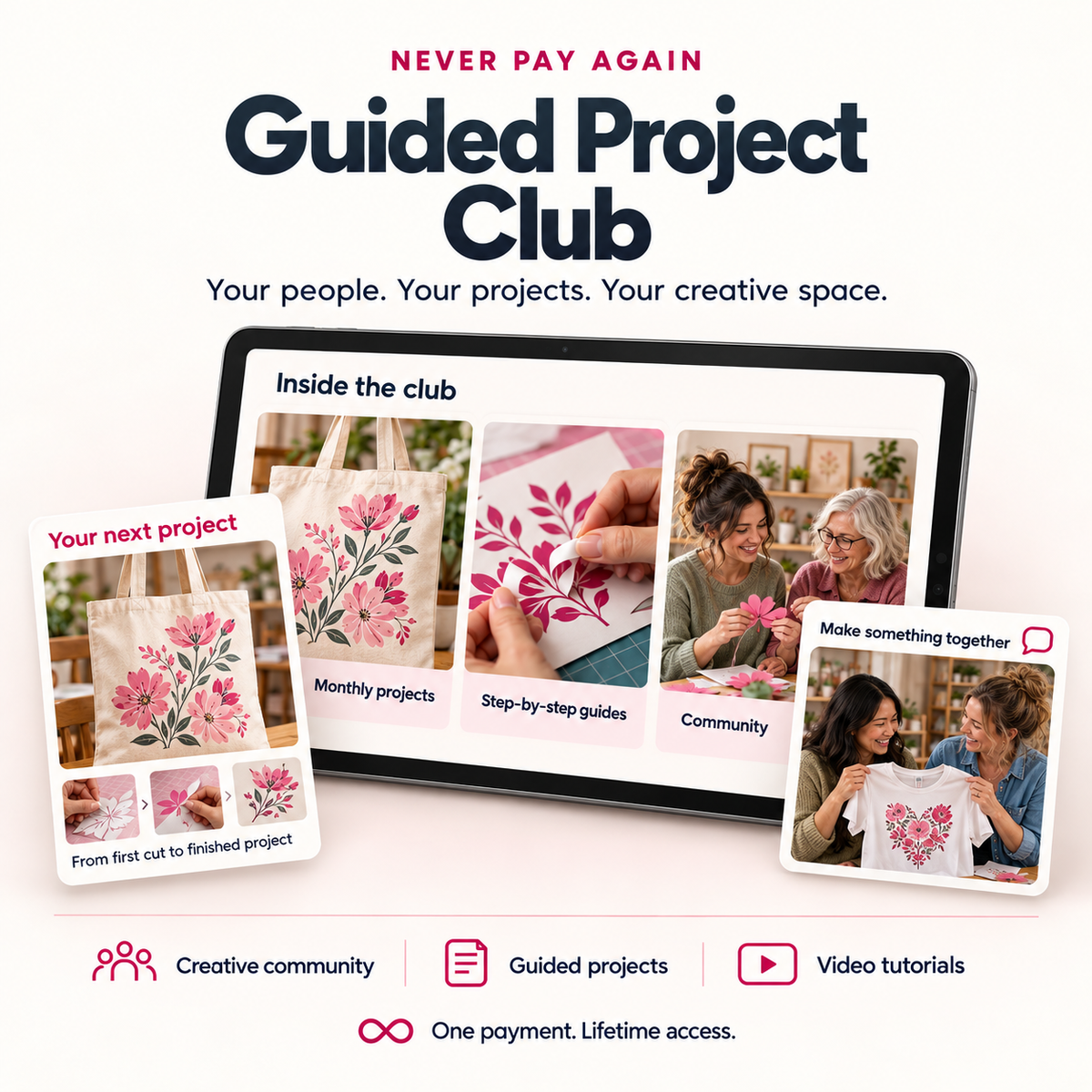 Never Pay Again + Guided Project Club